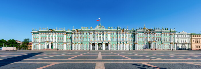 Winter Palace (Hermitage museum) on Palace square, Saint Petersburg, Russia