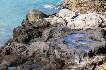 Rocky beach in Maui