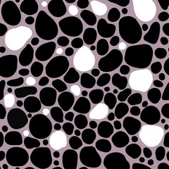 Vector seamless pattern with hand drawn bold circles stones blobs. Perfect for textile, fabric, wallpapers, design, graphic art, printing, hobby, invitation scrapbooking.