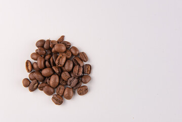 coffee beans on a white background