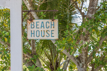 Beach House sign
