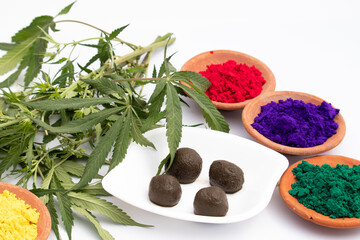 Bhaang Ki Goli Or Bhang Ka Gola Is Made Of Is Herbal Edible Balls Made Of Cannabis Leaves Paste And...