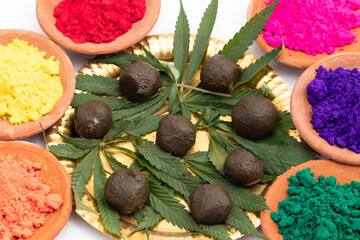 Bhaang Ki Goli Or Bhang Ka Gola Is Made Of Is Herbal Edible Balls Made Of Cannabis Leaves Paste And...