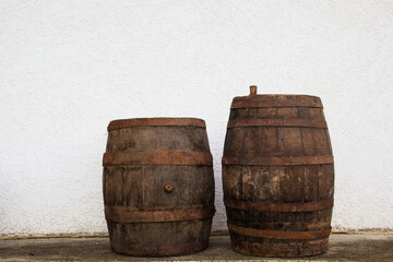 Fototapeta premium Old wooden barrels