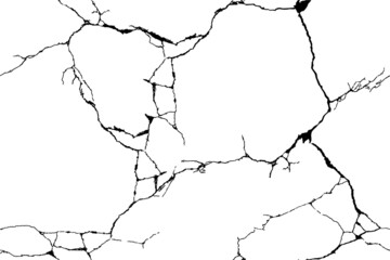 Seamless vector crack wall. Seamless background.
