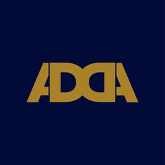 ADDA company name initial letters monogram. ADDA brand name icon. - obrazy, fototapety, plakaty