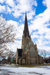 Beautiful Christ Church Cathedral representative of Fredericton New Brunswick