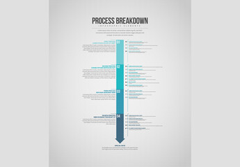 Downward Process Breakdown Infographic