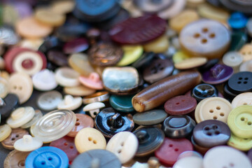 Mix of random buttons background