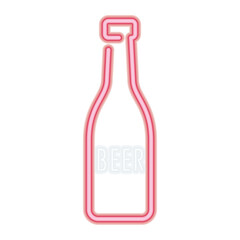 Isolated colored neon soda icon Vector
