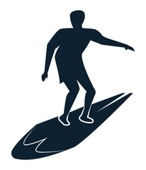 surfer athlete silhouette