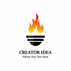 Bulb idea logo template illustration