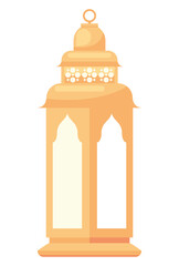 gold islamic lamp