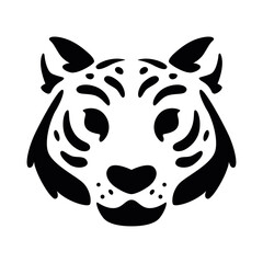 Isolated abstract tiger animal silhouette Vector