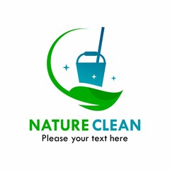 Nature clean logo template illustration
