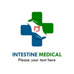 Intestine medical logo template illustration