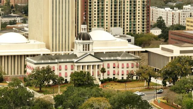 Florida State Capitol building Tallahassee 4k parallax