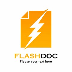Flash doc logo template illustration