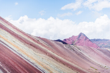 Mountain of the Seven Colors, Rainbow Mountain, in Peru. 