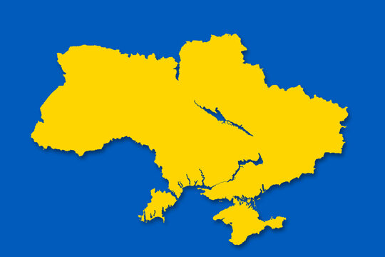 Karte der Ukraine / der Fotografen-Anteil vom Verkauf wird gespendet / the photographers share of the income will be donated