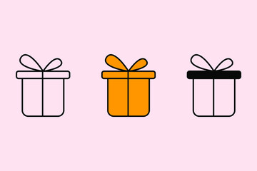gift icons  symbol vector elements for infographic web