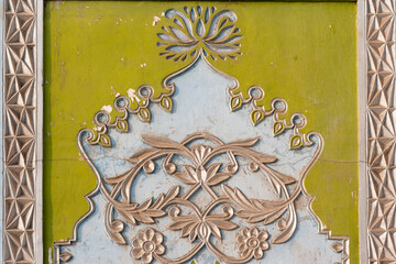 Ornament on wall at the Abakh Khoja Tomb, Kashgar, Xinjiang, China
