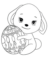 Easter Cute Coloring Page