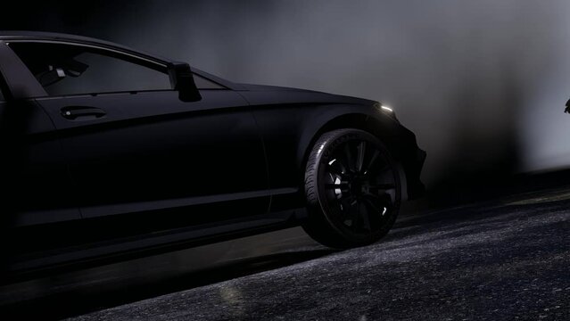 Foggy Luxury Car and Horse
. High Quality Animation

