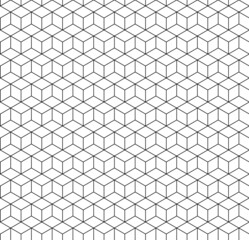 Hexagon seamless geometric pattern - 489288534