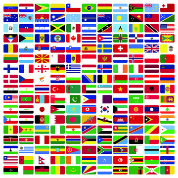 Collection of flags of the world 