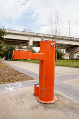 Industrial public drinking water fountain