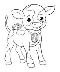 Easter Cute Coloring Page