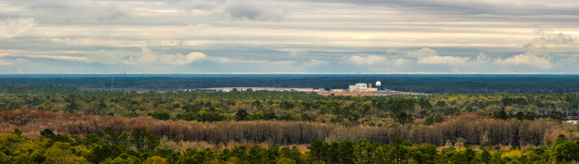 Fototapeta na wymiar Aerial panorama Tallahassee International Airport TLH Florida USA