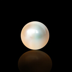 Created in the ocean. Studio shot of a large pearl.