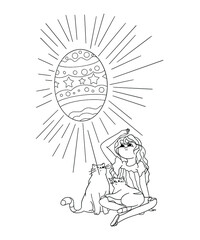 Easter Coloring Page 