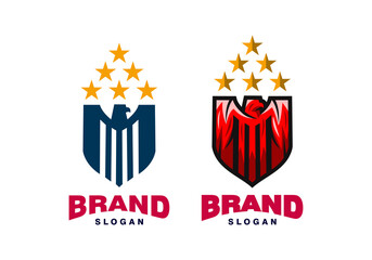 Logo Star Eagle Vector Illustration Template Good for Any Industry