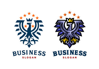 Logo Star King Eagle Vector Illustration Template Good for Any Industry