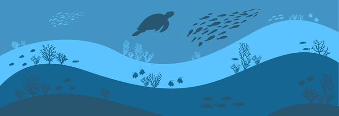 background with waves © Pufferfish