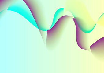 wavy blue purple gradient fluttering lines background,ribbon,design for card,cover,template,poster,flyer