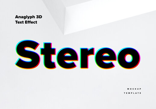 Anaglyph 3D Text Effect