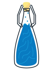 pure water glass jar