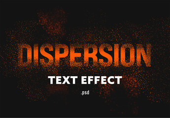 Dispersion Text Effect