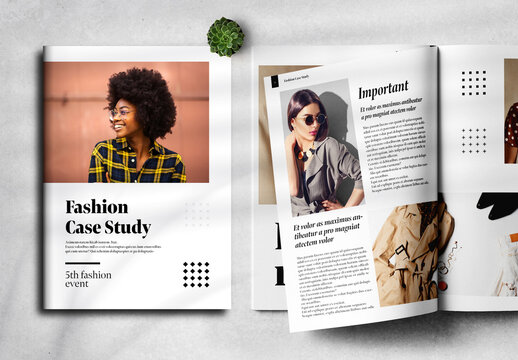 Fashion Case Study Layout