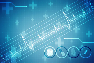 DNA structure, Genetics and medical science concept, Concept of biochemistry with Dna molecule on abstract medical background