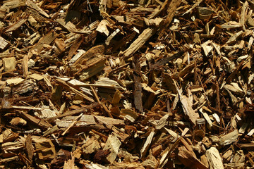 light and dark brown bark chips background