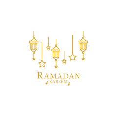Ramadan. Muslim holiday lettering logo design. Ramadan Kareem holiday calligraphy design