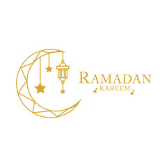 Ramadan. Muslim holiday lettering logo design. Ramadan Kareem holiday calligraphy design