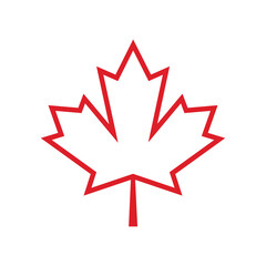 Marple leaf logo, icon vector desaign illustration