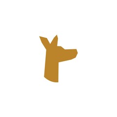 Obraz premium deer icon logo vector illustration