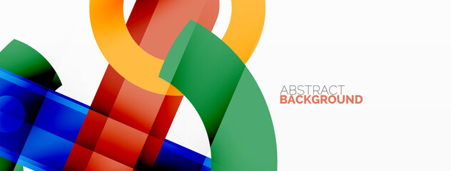 Obraz premium Color geometric stripes, lines abstract background. Minimal geometric template for wallpaper, banner, presentation